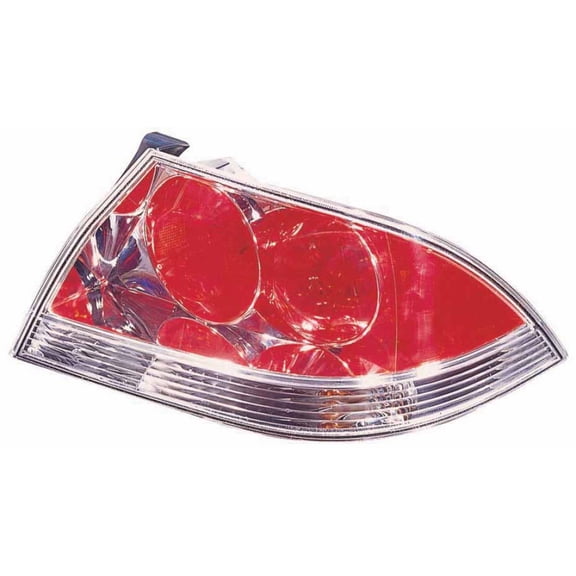 For Mitsubishi Lancer Sedan 2004 2005 2006 2007 Tail Light Assembly OZ RallyRalliart Model Clear CAPA Certified MI2801118C