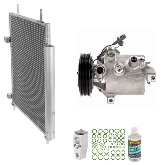 For Mitsubishi Mirage 2017-2022 A/C Kit w/ AC Compressor Condenser & Drier - BuyAutoParts