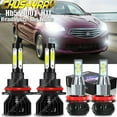 thumbnail image 1 of For Mitsubishi Mirage G4 2017 2018 - 4PC LED Headlight H-L Fog Light 6000K Bulbs, 1 of 12