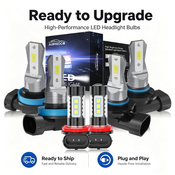 For Mitsubishi RVR 2011-2019 Combo 6x 9005 H11 H11 LED Headlight Super Bright Bulbs High Low Beam Fog Light