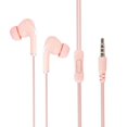 thumbnail image 1 of For Mobile Phones Noise Canceling Stereo High Definition In Ear Earbuds Headphones InEar Microphone Earphones Wired Headset PINK, 1 of 8