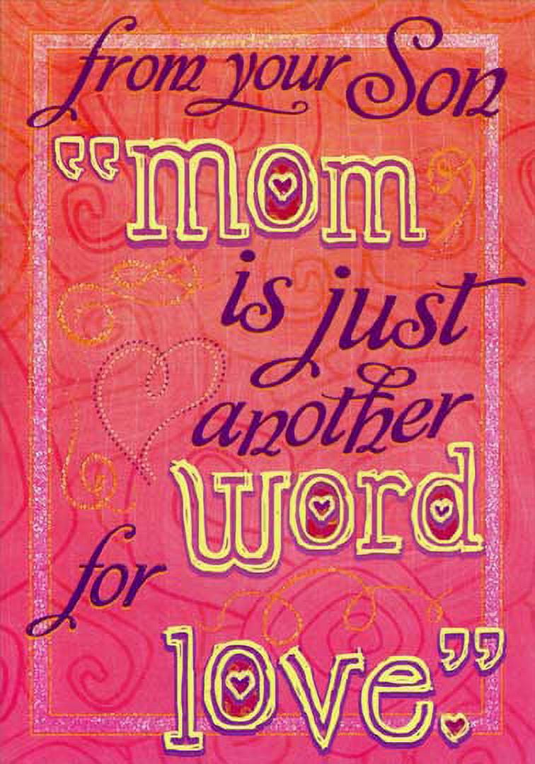 For Mom From Son on Mother's Day Greeting Card w/Envelope - Walmart.com