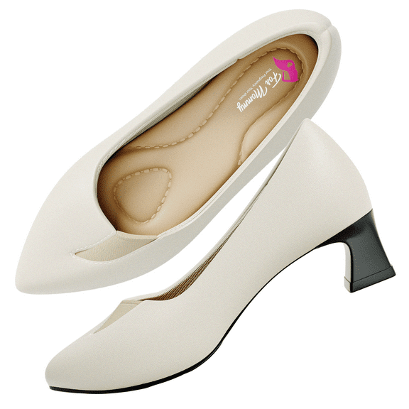 ForMommy Nova Off White Maternity Sneaker - Doctor-Designed Pregnancy Comfort Size 7