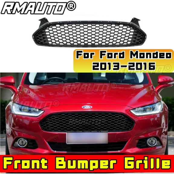 For Mondeo Racing Grills Car Front Bumper Racing Grill Body Kit Front Bumper Grille For Ford Mondeo 2013-2016 Car Accessories