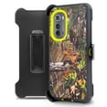 thumbnail image 1 of For Morotola Edge 2022 Heavy Duty Rugged Shockproof Full Body Protection Case With 360 Swivel Kicktand Holster Belt Clip And Built in Screen Protector Phone Cover Case - Camo Green, 1 of 5