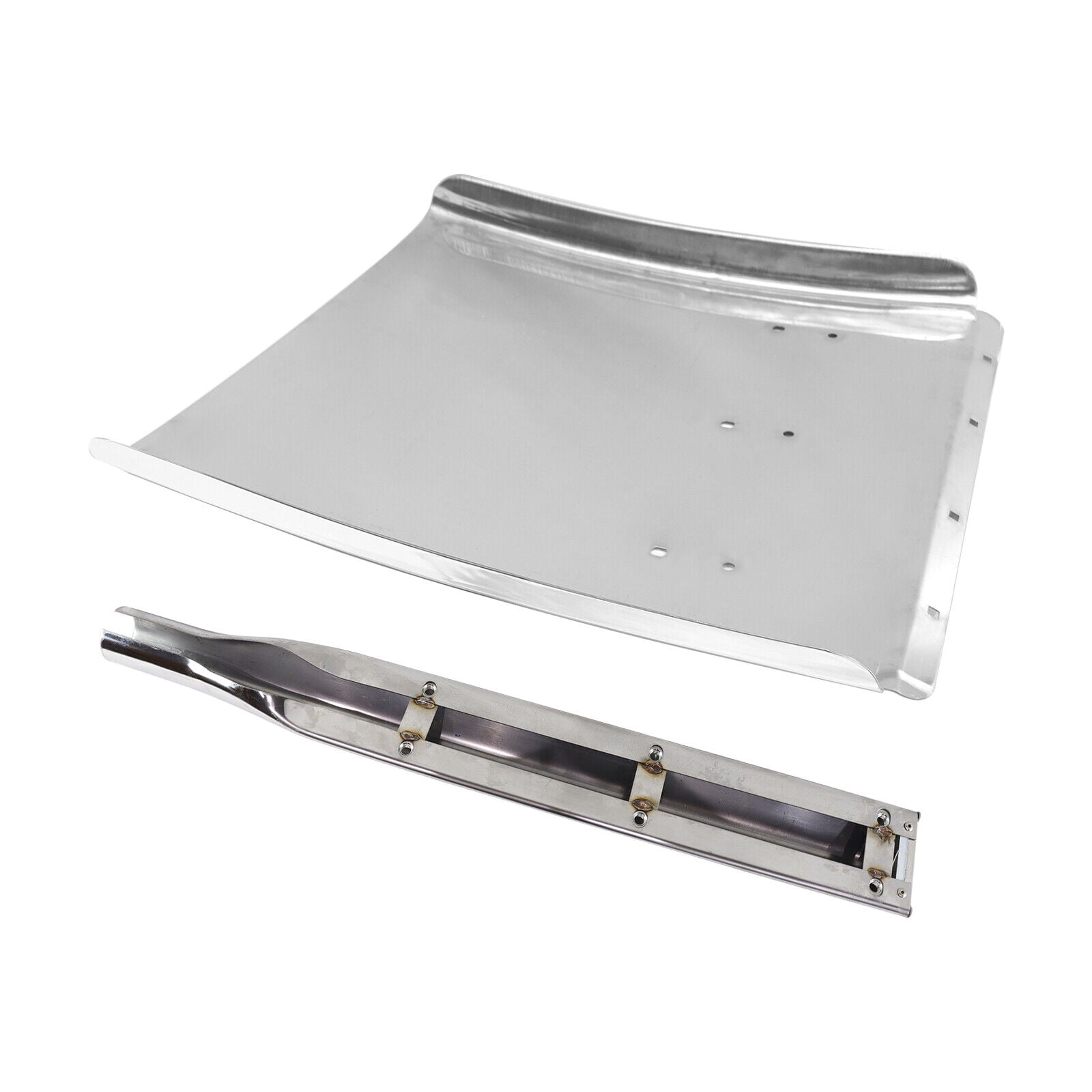 For Most of The Semi Trucks Pair 24"x29" Stainless Steel Quarter Fender