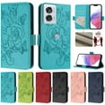 thumbnail image 1 of For Moto Edge 50 Fusion 5G PU Leather Phone Case with Credit Card Slot Magnetic Wallet Case, 1 of 9