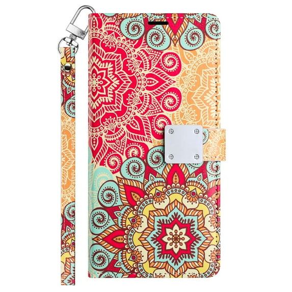 For Moto G 5G 2023 Case Design Phone Wallet ID Credit Card w/ Matching Wristlet