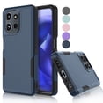 thumbnail image 1 of For Moto G Power 5G 2025 Case ,Sturdy Phone Case for Motorola Moto G Power 5G 2025, Tekcoo Shockproof Protection Heavy Duty Armor Hard Plastic & Rubber Rugged Bumper 2-in-1 Case Cover - Navy Blue, 1 of 11