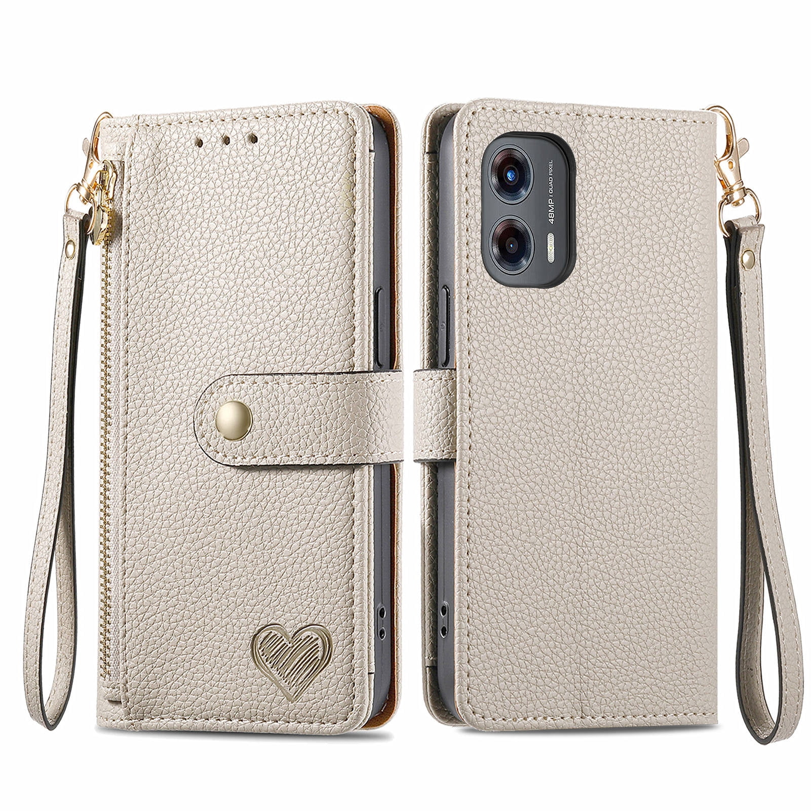 For Motorola G Stylus 5G 2024/G Power 4G 2024/2023 Wallet Crossbody Strap Case