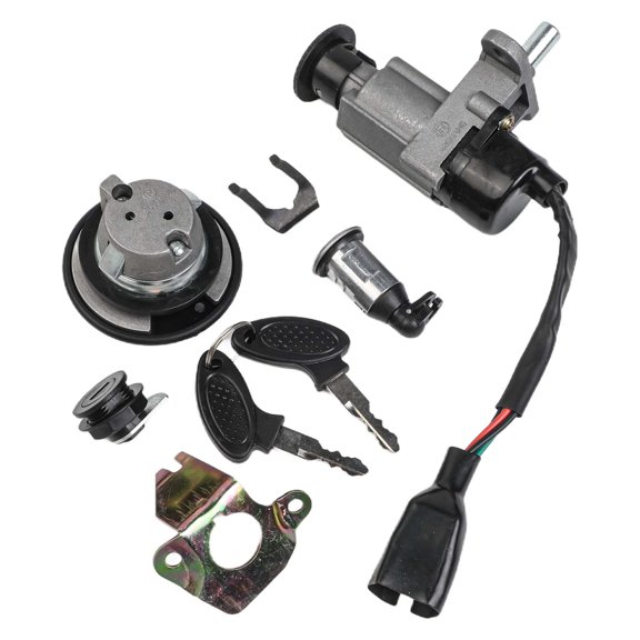 For Motorcycle Full Car Lock Set Ignition Switch Lock Theft Protection Easy Installation Enhanced Security Long-Lasting