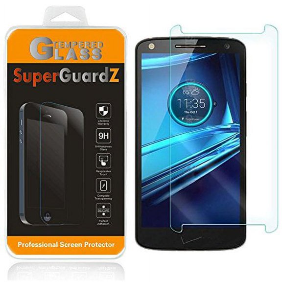 For Motorola Droid Turbo 2 - SuperGuardZ Tempered Glass Screen Protector, 9H, Anti-Scratch, Anti-Bubble, Anti-Fingerprint