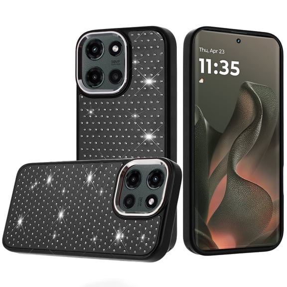 Metallic Diamond Design Case for Motorola Edge 2025