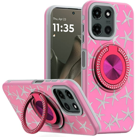 Motorola Edge 2025 Rotational Ring Hybrid Case