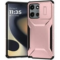 thumbnail image 1 of For Motorola Edge 2025 Ultimate U Design Hybrid with Camera Window Covering - Rose Gold, 1 of 4