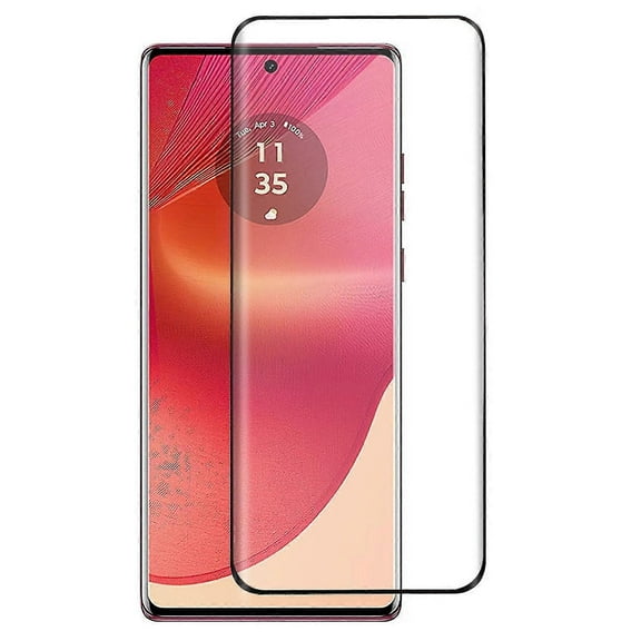 For Motorola Edge 50 Fusion Screen Protector Black Edge Curved Edge Tempered Glass Clear Film