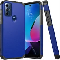 For Motorola Moto G Play 2023 Tough Strong Hybrid (Magnet Mount Friendly) Case Cover - Classic Blue