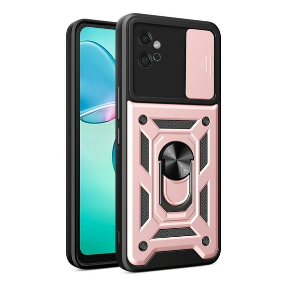 For Motorola G42 G32 G22 Phone Case, Impact Resistant Metal Ring Magnetic Support Kickstand Drop Protector Cover