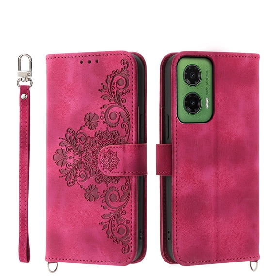 For Motorola G75 G55 G35 Phone Case Leather Wallet Case with Card Holder Phone Cover