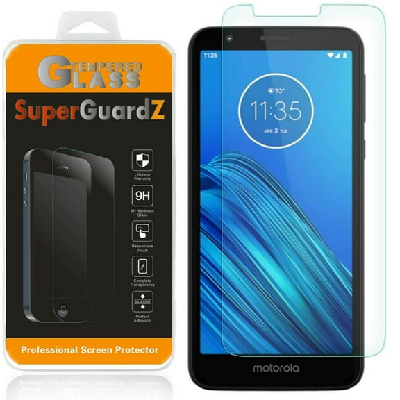 For Motorola Moto E6 - SuperGuardZ Tempered Glass Screen Protector, 9H, Anti-Scratch, Anti-Bubble, Anti-Fingerprint