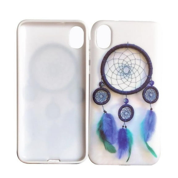 For Motorola Moto E6 XT2005DL XT2005-1PP 2019 TPU 1-Piece Cover Phone Case - Blue Dream Catcher