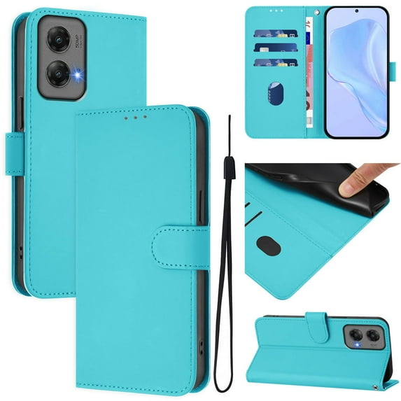 For Motorola Moto Edge 50 5G/50 Fusion/Edge Plus 2023 Flip Wallet Cover , Premium PU Leather Shockproof Lanyard Slim Case