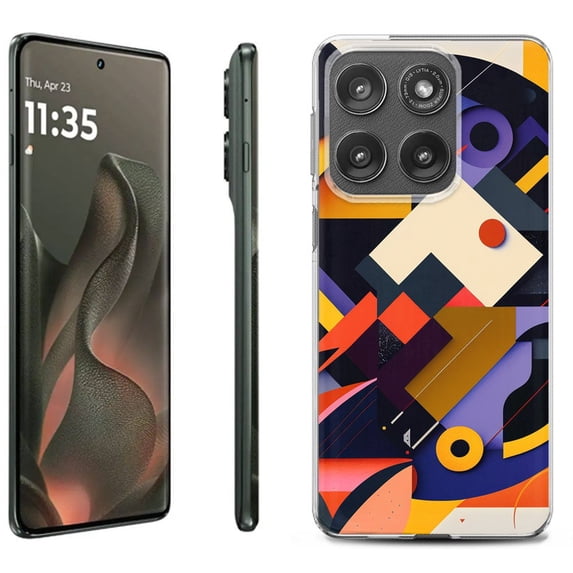 For Motorola Moto Edge 5G 2025 Protective Shockproof Phone Case, by OneToughShield - Abstract Art