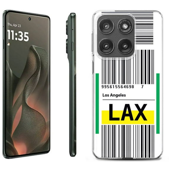 For Motorola Moto Edge 5G 2025 Protective Shockproof Phone Case, by OneToughShield - Airport Tag / Los Angeles