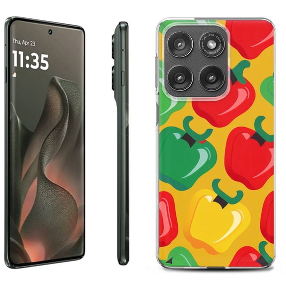 For Motorola Moto Edge 5G 2025 Protective Shockproof Phone Case, by OneToughShield - Bell Pepper