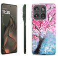 thumbnail image 1 of For Motorola Moto Edge 5G 2025 Protective Shockproof Phone Case, by OneToughShield - Blossom Paint, 1 of 4