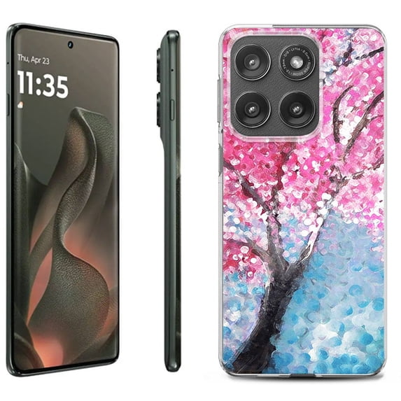 For Motorola Moto Edge 5G 2025 Protective Shockproof Phone Case, by OneToughShield - Blossom Paint
