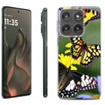 thumbnail image 1 of For Motorola Moto Edge 5G 2025 Protective Shockproof Phone Case, by OneToughShield - Butterfly Flower, 1 of 4