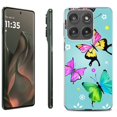 thumbnail image 1 of For Motorola Moto Edge 5G 2025 Protective Shockproof Phone Case, by OneToughShield - Butterfly, 1 of 4