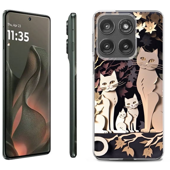 For Motorola Moto Edge 5G 2025 Protective Shockproof Phone Case, by OneToughShield - Cat Craft
