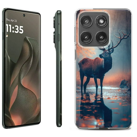 For Motorola Moto Edge 5G 2025 Protective Shockproof Phone Case, by OneToughShield - Deer Autumn