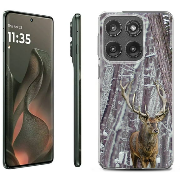 For Motorola Moto Edge 5G 2025 Protective Shockproof Phone Case, by OneToughShield - Deer/Snow/Camo