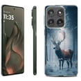 thumbnail image 1 of For Motorola Moto Edge 5G 2025 Protective Shockproof Phone Case, by OneToughShield - Deer Winter, 1 of 4