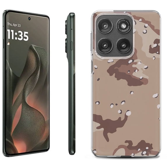 For Motorola Moto Edge 5G 2025 Protective Shockproof Phone Case, by OneToughShield - Desert Camo