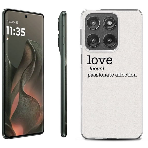 For Motorola Moto Edge 5G 2025 Protective Shockproof Phone Case, by OneToughShield - Dictionary/Love