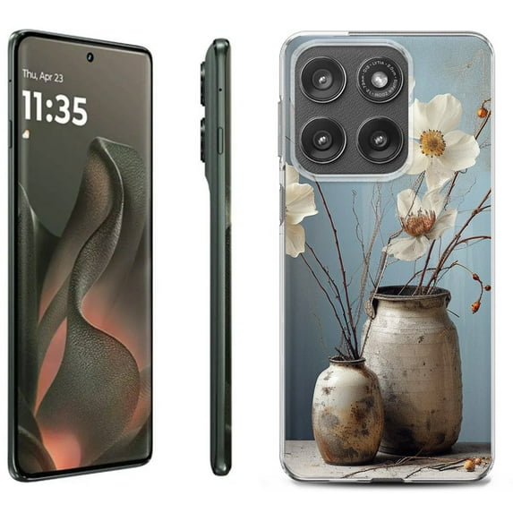 For Motorola Moto Edge 5G 2025 Protective Shockproof Phone Case, by OneToughShield - Flower Sensation