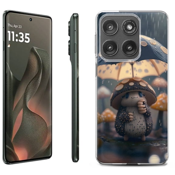 For Motorola Moto Edge 5G 2025 Protective Shockproof Phone Case, by OneToughShield - Frog n Mushroom