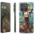 thumbnail image 1 of For Motorola Moto Edge 5G 2025 Protective Shockproof Phone Case, by OneToughShield - Giraffe Flower, 1 of 4