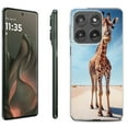 thumbnail image 1 of For Motorola Moto Edge 5G 2025 Protective Shockproof Phone Case, by OneToughShield - Giraffe, 1 of 4