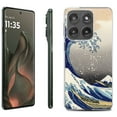 thumbnail image 1 of For Motorola Moto Edge 5G 2025 Protective Shockproof Phone Case, by OneToughShield - Great Wave, 1 of 4