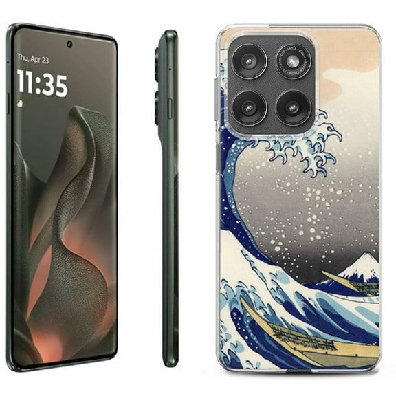 For Motorola Moto Edge 5G 2025 Protective Shockproof Phone Case, by OneToughShield - Great Wave