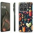 thumbnail image 1 of For Motorola Moto Edge 5G 2025 Protective Shockproof Phone Case, by OneToughShield - Hearts n Arrows, 1 of 4