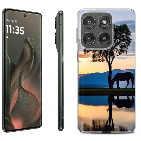 For Motorola Moto Edge 5G 2025 Protective Shockproof Phone Case, by OneToughShield - Horse Tree