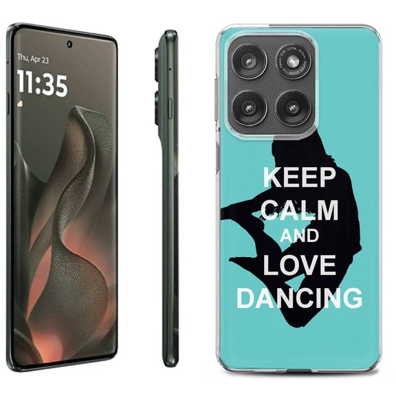 For Motorola Moto Edge 5G 2025 Protective Shockproof Phone Case, by OneToughShield - Keep Calm / Dancing