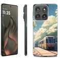 thumbnail image 1 of For Motorola Moto Edge 5G 2025 Protective Shockproof Phone Case, by OneToughShield - Kyoto Summer, 1 of 4