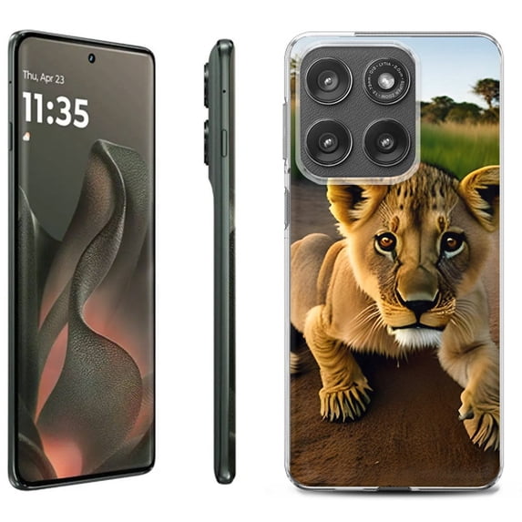 For Motorola Moto Edge 5G 2025 Protective Shockproof Phone Case, by OneToughShield - Lion Cub